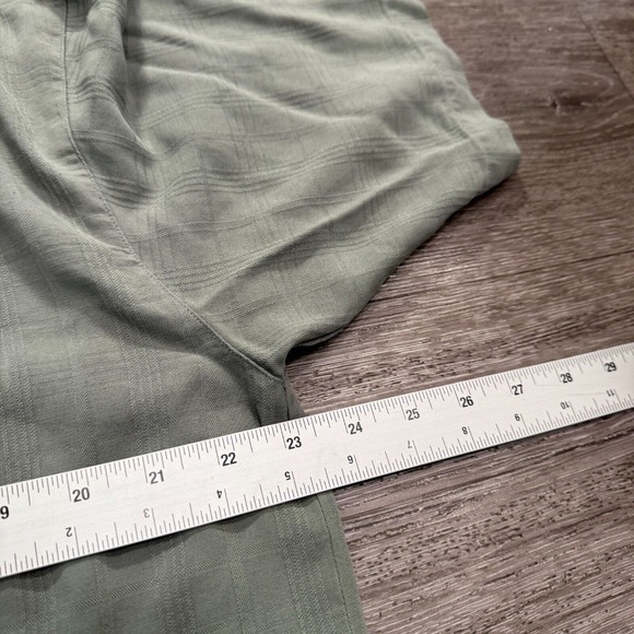 Vintage Tommy Bahama Shirt Mens Large Green Plaid Hawaiian Short Sleeve Silk - Picture 8 of 8